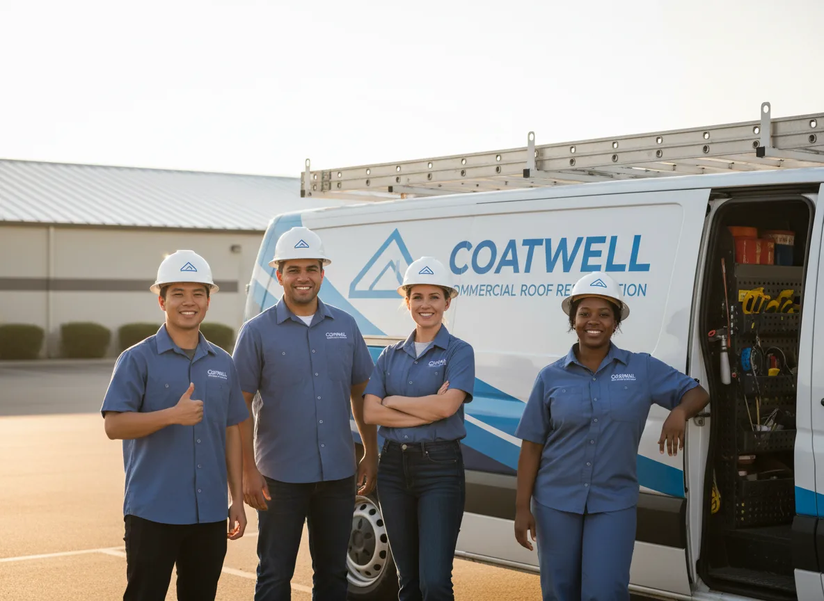 Commercial roof coating company in Medora, IL